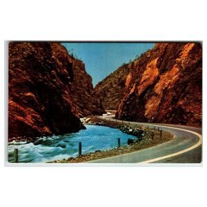 Vintage Big Thompson Canyon Colorado Chrome Postcard 1965 Postmark